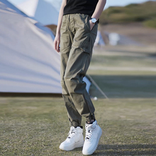 男装裤子男工装裤宽松美式复古街头高级感长裤ins潮牌休闲裤子男