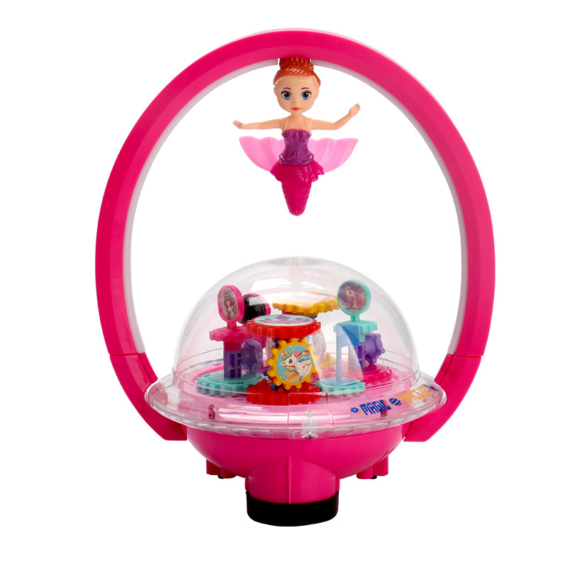 Sueño de luz eléctrica Bola de engranajes astronauta Universal Música luz magnética suspensión sirena regalo de juguete para niños