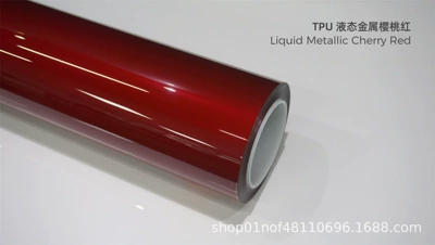 Tpu – Car paint protective film - tpu-liquid-metal-cherry-red-15215m