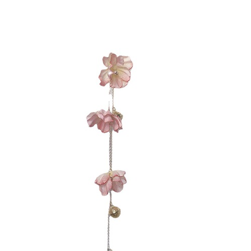 Silk flower forbidden step lapel waist accessories pendant ornaments versatile simulated flower bells long tassel ornaments Chinese style