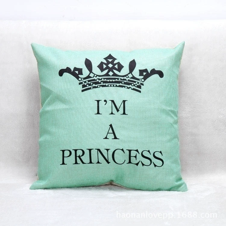 Pillowcase, sofa, chair, back pillow for bed, print