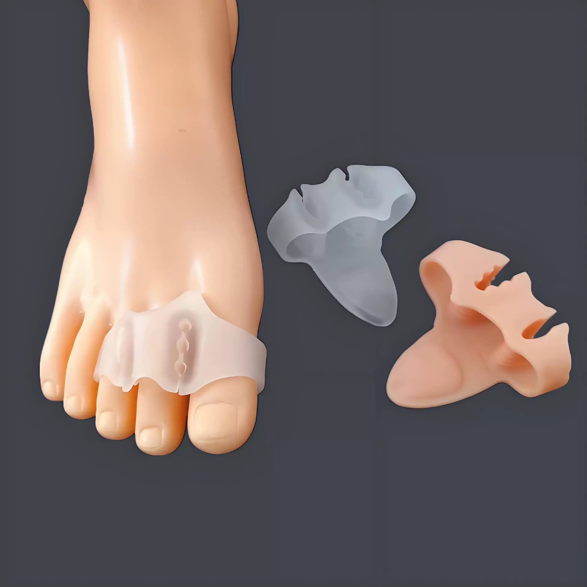 2025 новых силиконовых разделителей для пальцев ног, разделитель для больших пальцев при перекрытии