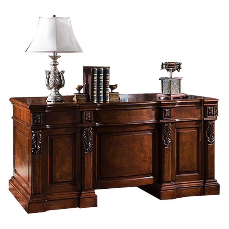 Ruifuxiang Американский твердый деревянный офисный стол босс офис Европейский стиль офисный стол роскошный стол AG267