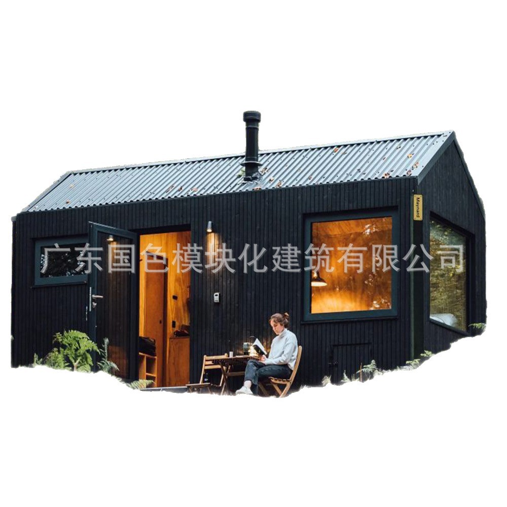 Casa modular de acero ligero, cápsula de manzana, alojamiento residencial en línea, campamento de cápsula espacial roja, casa de acero ligero, casa de placa móvil personalizada