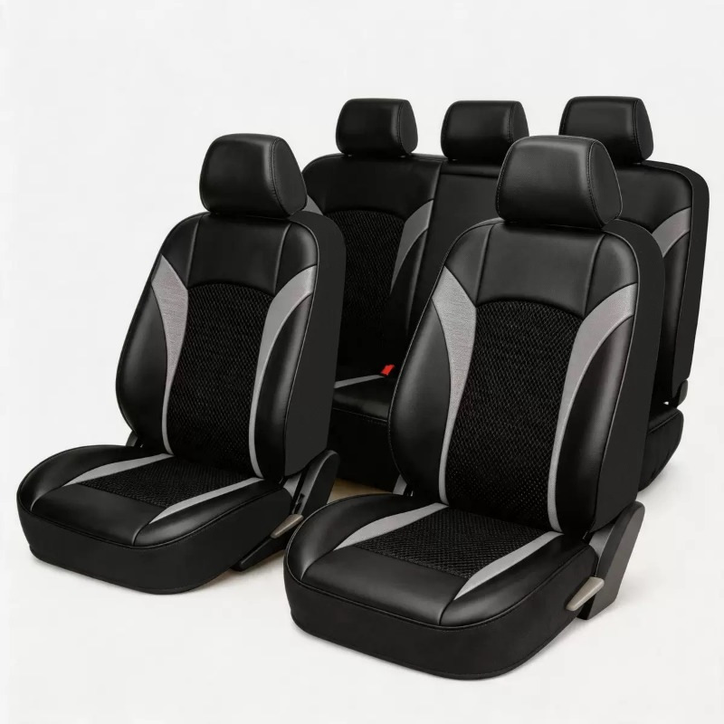New cross-border car seat cushion, single-person car seat cushion, leather breathable cushion, European and Middle Eastern car seat cushion