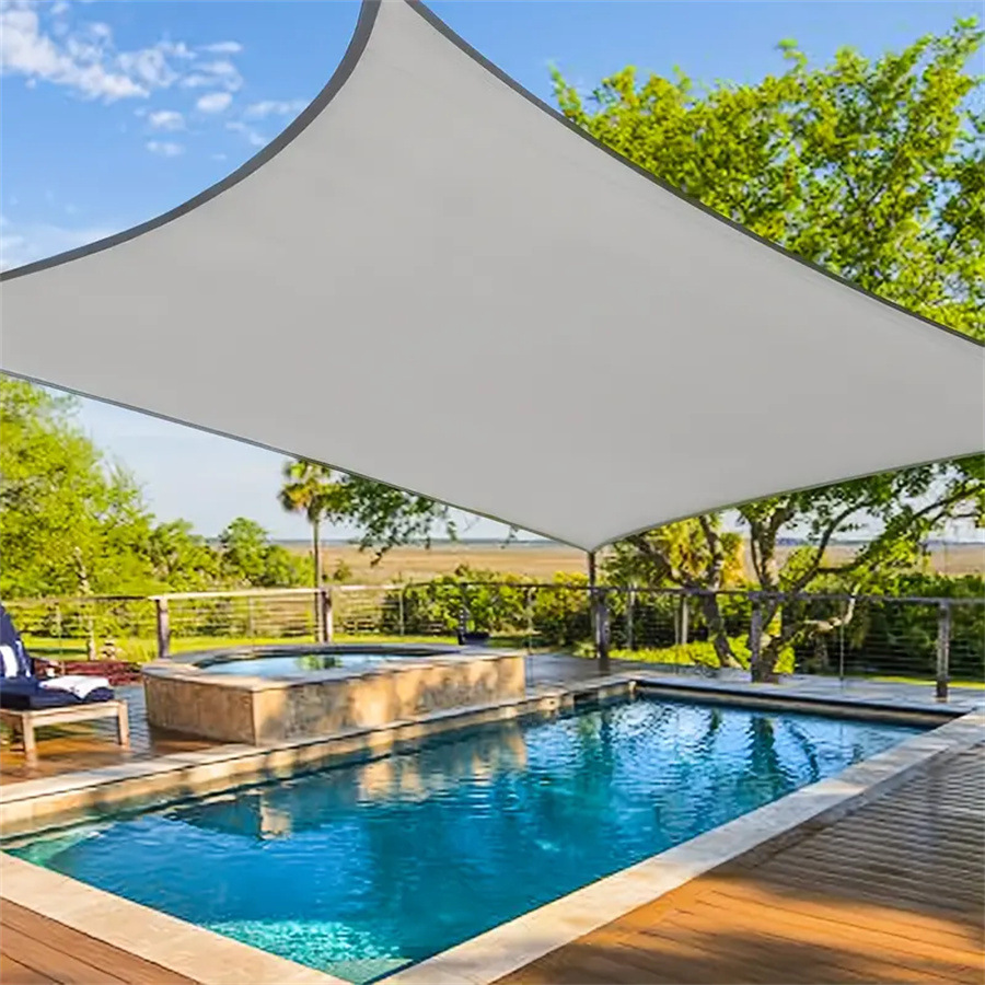 Xiyin Temu Cross-Border Outdoor Canopy in Stock, Rectangular Sunshade Sail, 420D Oxford Cloth Sunshade Sail, Triangular Shape