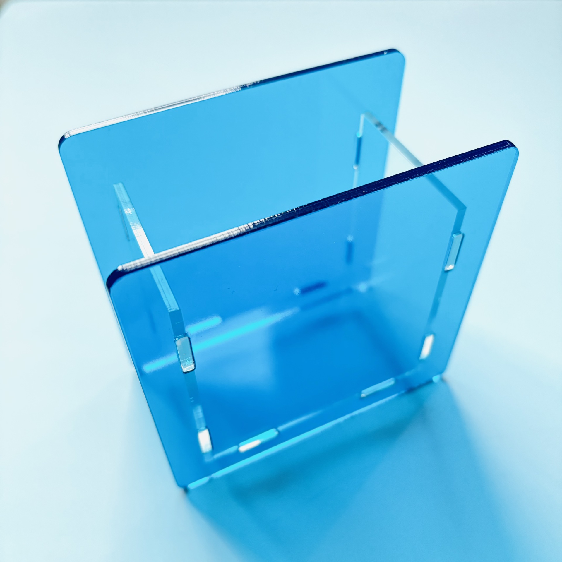 国境を越えて人気のある起爆筆筒文房具箱アクリル筆箱tk純色ゼリー色空白透明diy10 cm