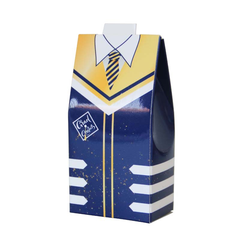 Estilo europeo creativo estudiante sombrero caja de dulces nueva ropa de estudiante caja de dulces fiesta de graduación celebración volver caja de embalaje de regalo