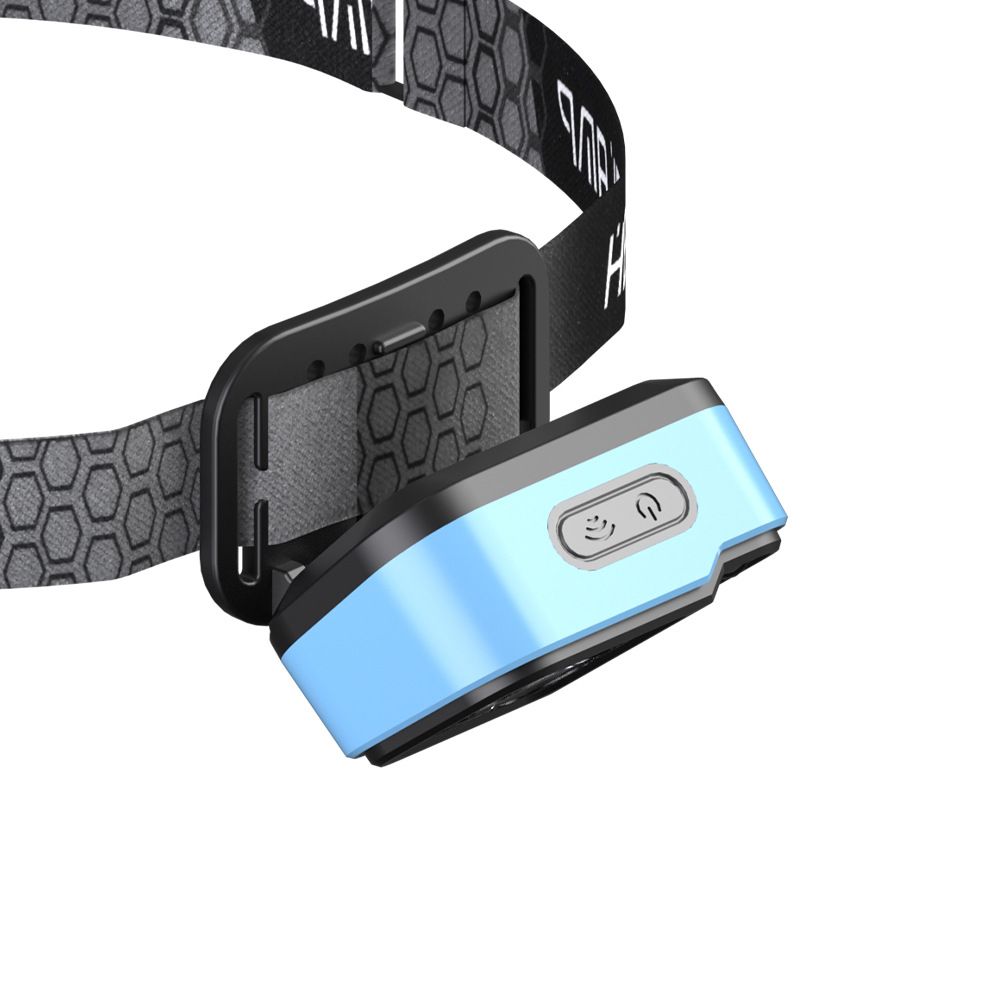 Transfronterizo nuevo LED Faro de inducción de onda faro USB recargable montado en la cabeza noche corriendo pesca mini faro