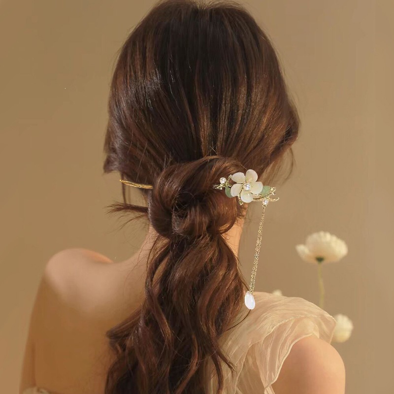 El estilo de alta sensación de miniatura caballo falda clip de cabello nuevo estilo chino tocado antiguo clip de cabello estilo nacional clip de cabello paso de cabello para mujeres image 5