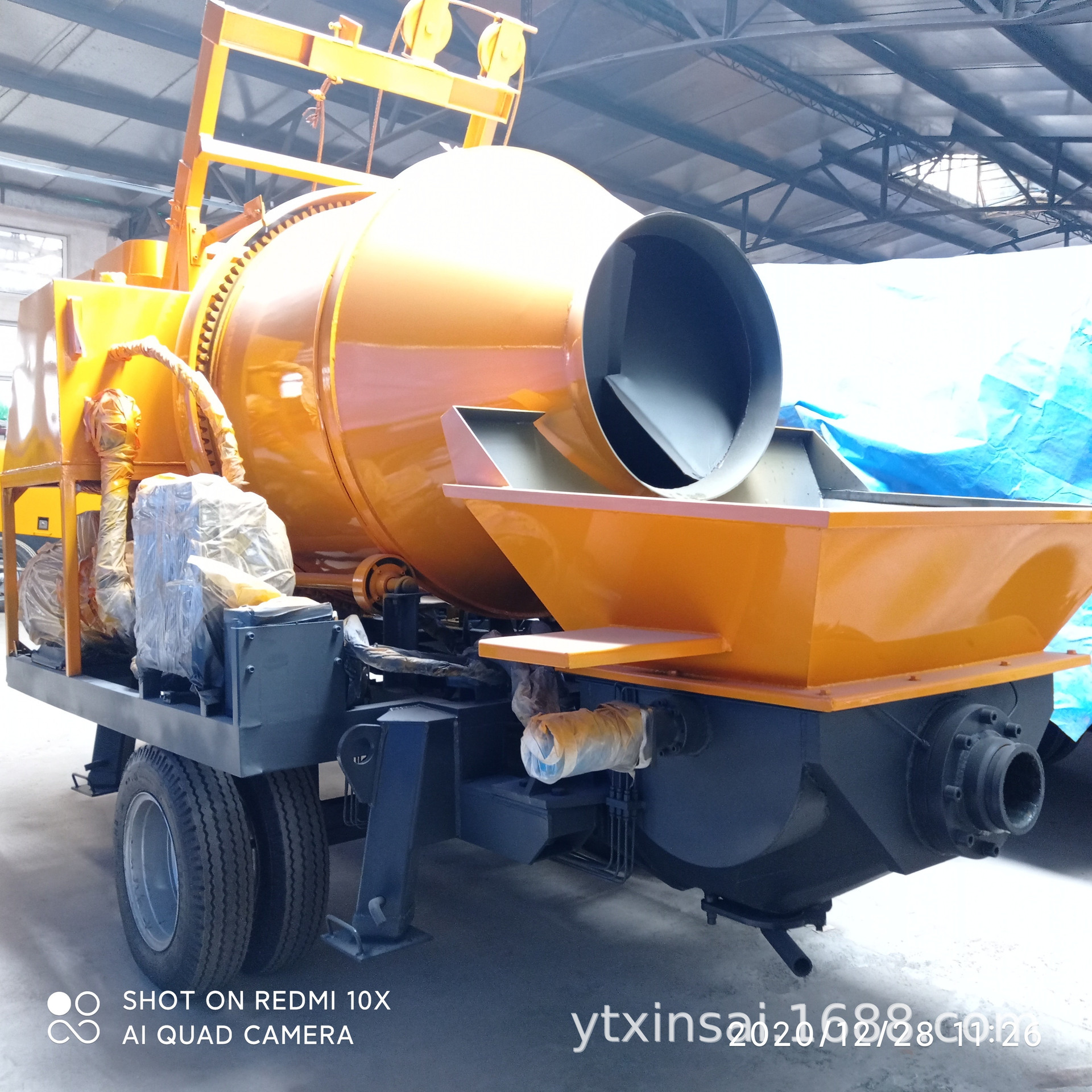 搅拌泵 cement mixer pump 混凝土搅拌机输送泵 JBS40搅拌带泵