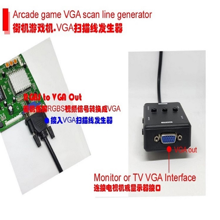 经典街机 --- VGA扫描线发生器  Arcade game VGA scan line gene