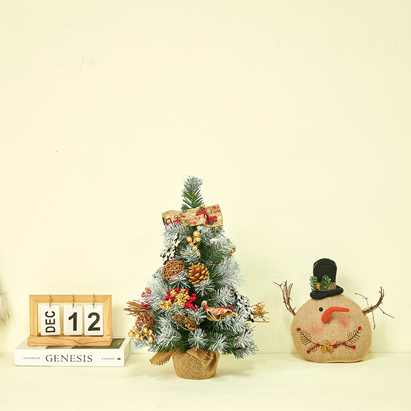 Navidad nuevo 30cm 60cm escritorio Navidad decoración traje guirnalda ratán Navidad árbol combinación vacaciones preferido