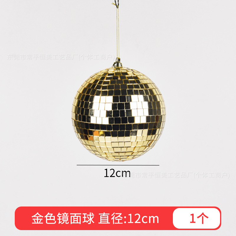 6 - 30cm reflejador de vidrio espejo bola de Navidad decoración para el hogar bola de mosaico escenario discoteca