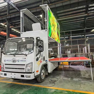 出口广告车出口中型5.995米全自动流动舞台车 宣传车 活动演出车