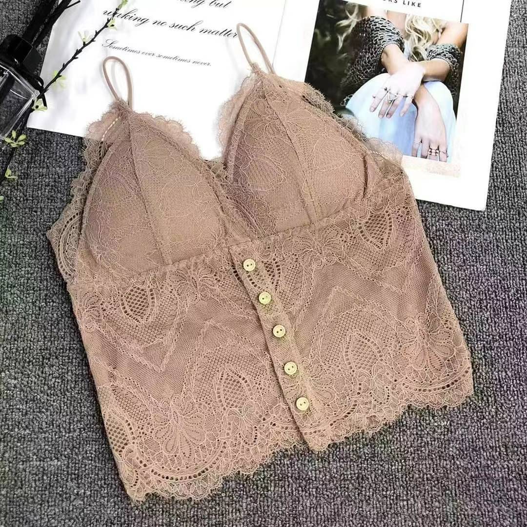Nueva moda de encaje de alta calidad, chaleco de dama sin anillo de acero, bra de yoga, ropa interior deportiva, mujer al por mayor