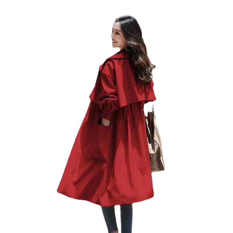 Осенняя модная тонкая куртка, приталенное trench coat, длинная деталь?