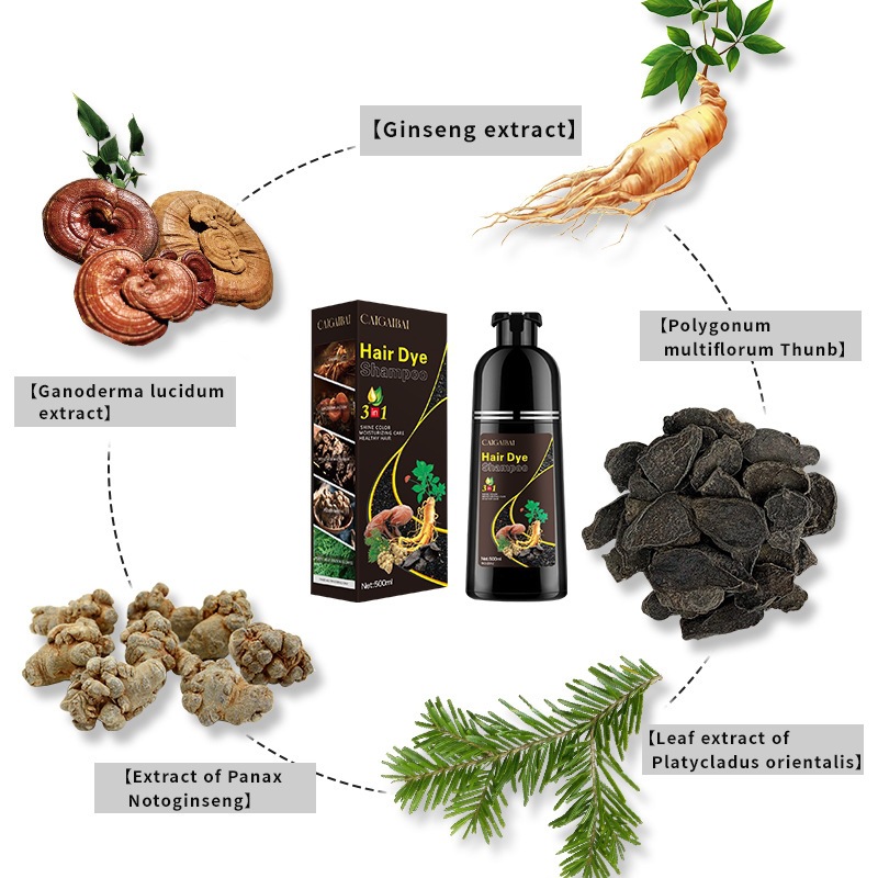 Un extracto de planta negra colorante para el cabello cubierto crema de color para el cabello blanco para el cabello negro en un lavado FDA colorante temporal para el cabello
