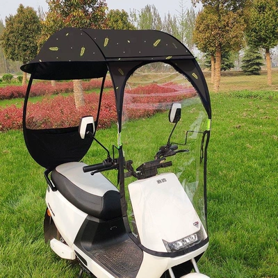 Elektromobil üçün ön şüşə çətiri (günlük): vehicle sun protection - wheat-ear-12th-generation-upgrade-car-equipped-with-rearview-mirrors