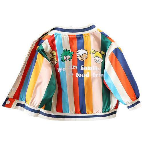 2761 Boys Spring and Autumn Jackets New Children's Internet Celebrity Jackets Fashionable Tops Baby Handsome Street Baseball Uniform Trendy
