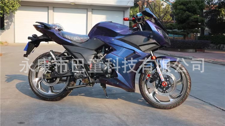 Foreign Trade Export Motorcycle, Motorcycle, Little Ninja Sports Car, Double-Cylinder Adult Mobility, Lying on the Ground, Horizon Fuel Vehicle