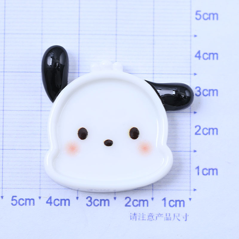 Kit de materiales para manualidades con pegamento de crema, diseño de dibujos animados con nariz pequeña, para decoración de fundas de teléfono, lazos para el pelo y zapatos