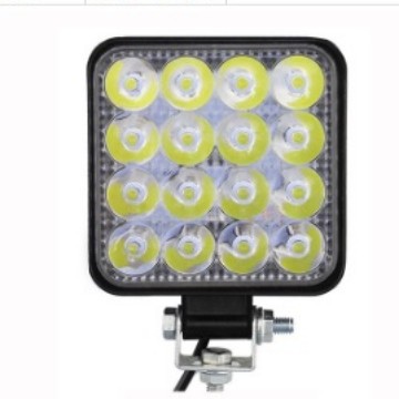 Auto LED lámpara de trabajo mini cuadrada 16 lámpara 48W auxiliar faro faro faro de trabajo image 2