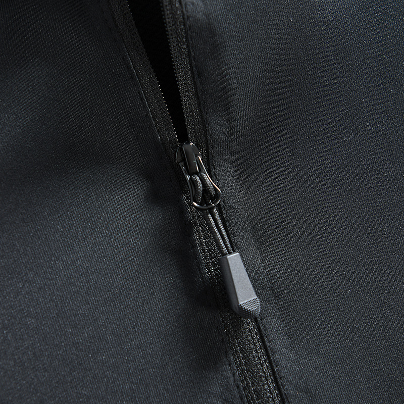 Men's Clothing Outdoor 3D vertical cutting high elastic sports leisure stand collar quick drying bottom long sleeved T shirt sweatshirt_voghion.com