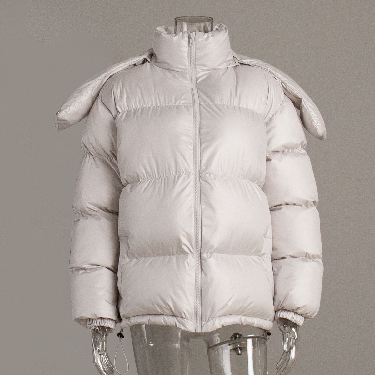 Trajes de pan transfronterizos para mujeres Europa y América en invierno 2025 nuevo estilo de calentamiento, chaqueta de algodón suelta, chaqueta de algodón gruesa