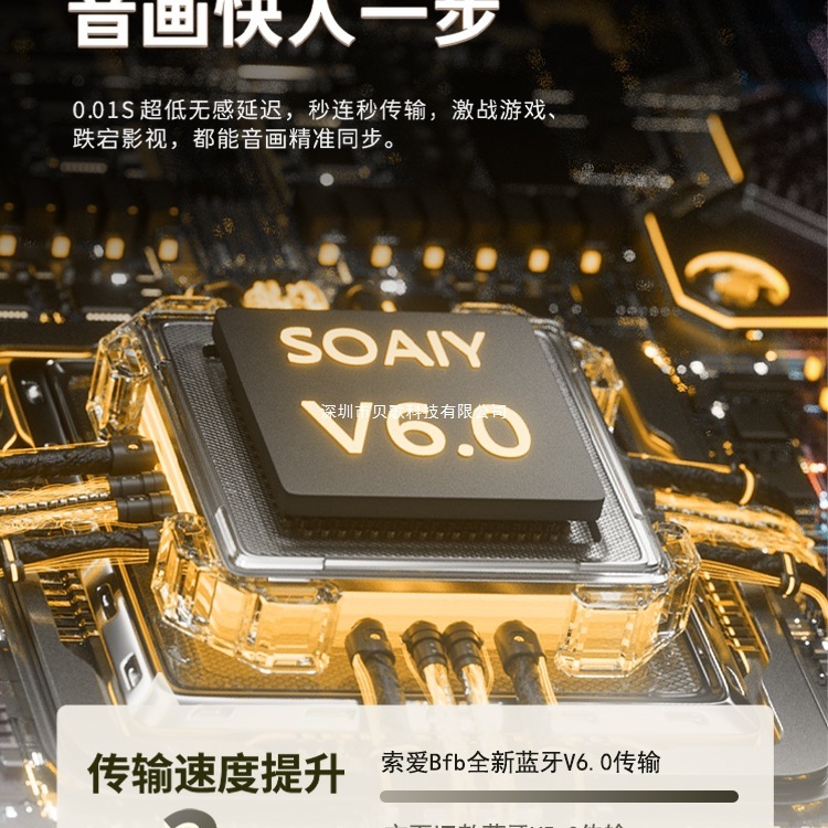 政府补贴15%|SOAIY索爱ST6PRO蓝牙耳机挂耳式不入耳无线2025新款|undefined