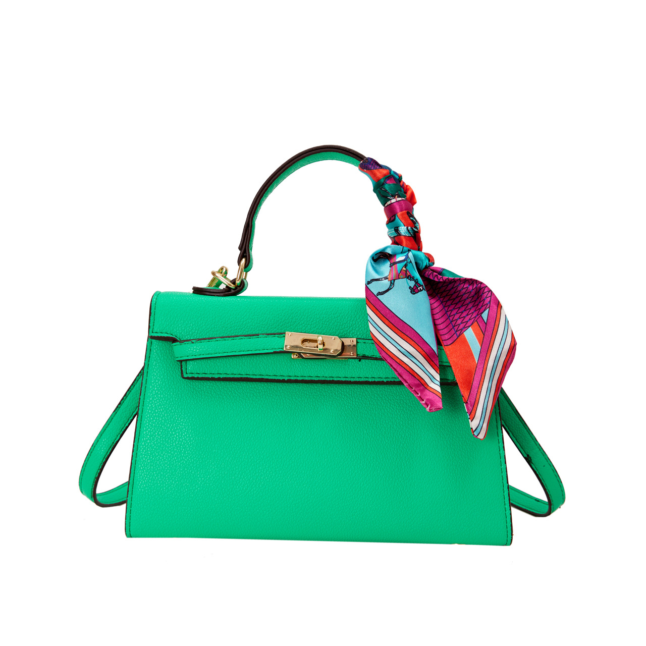 Bag2024 nuevo sentido de alta gama bolso portátil transfronterizo platino Kelly bolso moda femenina 100 bolso de hombro único