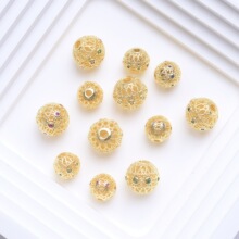 ��ɫ18K����育�ɫ�ʯ�U��ͨ�׸���DIY�ֹ���朴��龎�K�������
