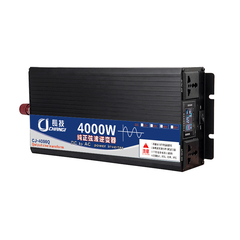 Changji LCD display car inverter 12v24v to 110v220v high-power power converter inverter Changji LCD display car inverter 12v24v to 110v220v high-power power converter inverter