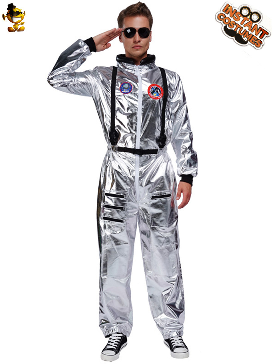 Pareja de hombres y mujeres adultos astronauta uniforme ventas transfronterizas ropa de Halloween astronauta ropa de fiesta lote