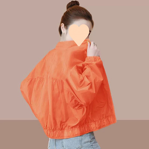 Short-Sleeve Women's Sun Shirt 2025 Summer Petite Korean Style Versatile Casual Outdoor UV Short Jacket
