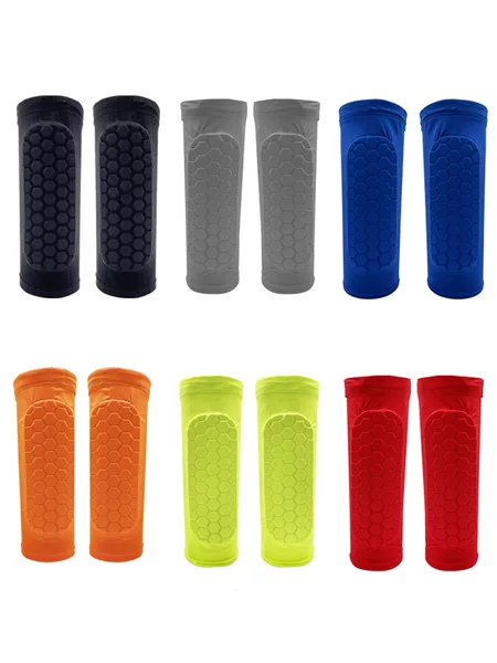 Cross-Border Football Shin Guards, Professional Competition Sponge Honeycomb Protective Gear, Shin Bone Cushioning and Shock-Absorbing Sports Protective Gear