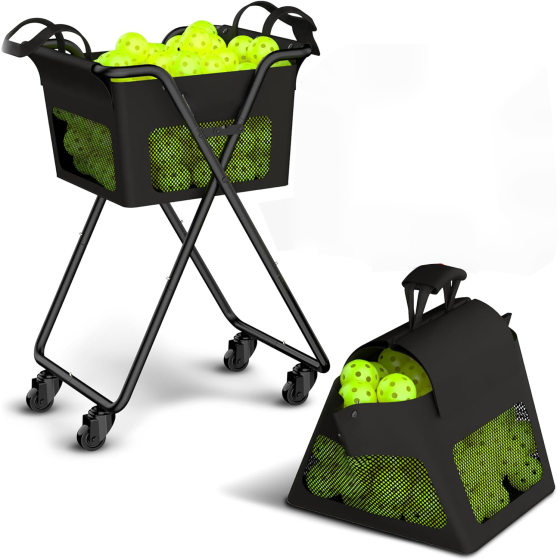 Portable Tennis Pick Ball Coach Car for 140 Pick Balls or 175 Tennis Balls