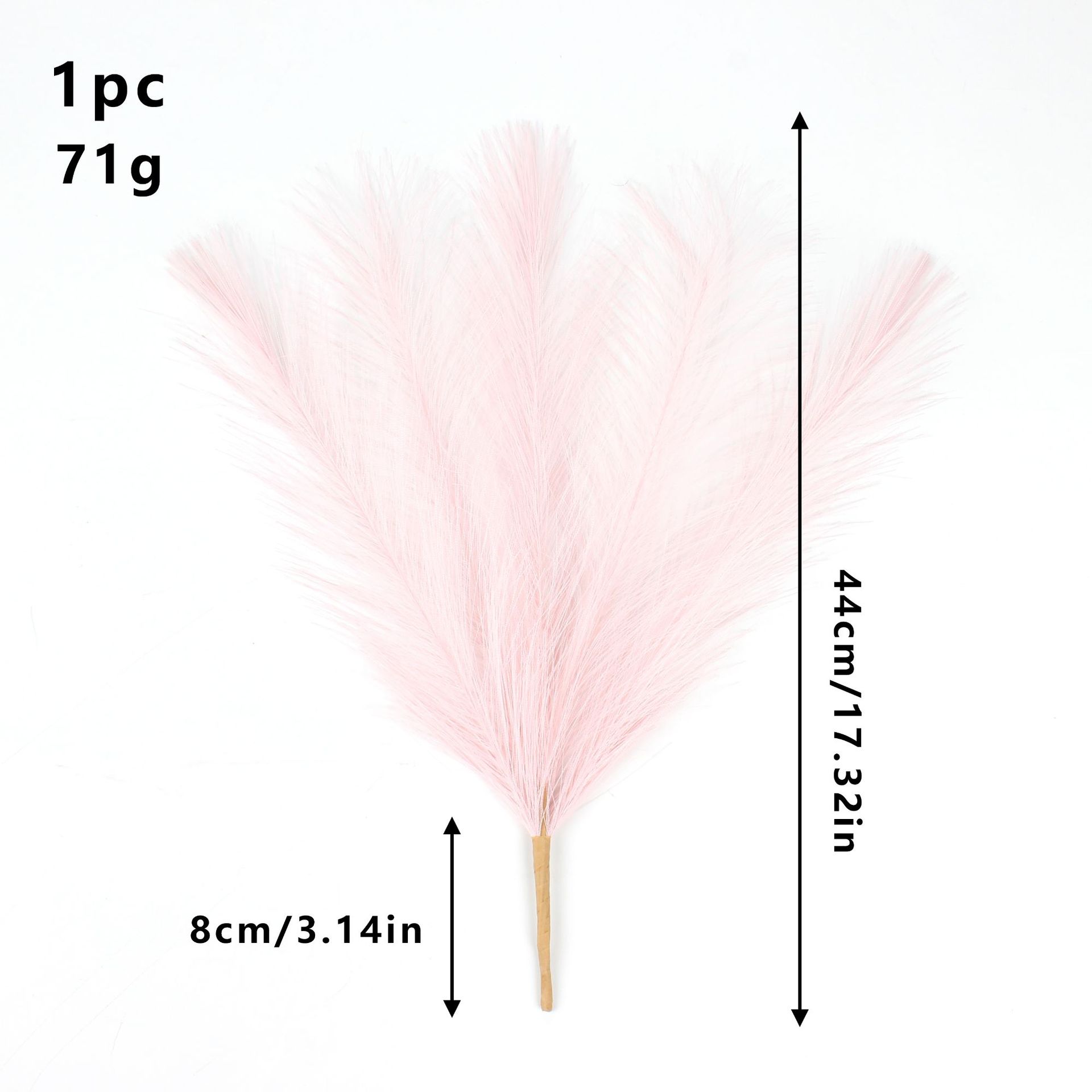 라이트 핑크 팜파스 포크 5개