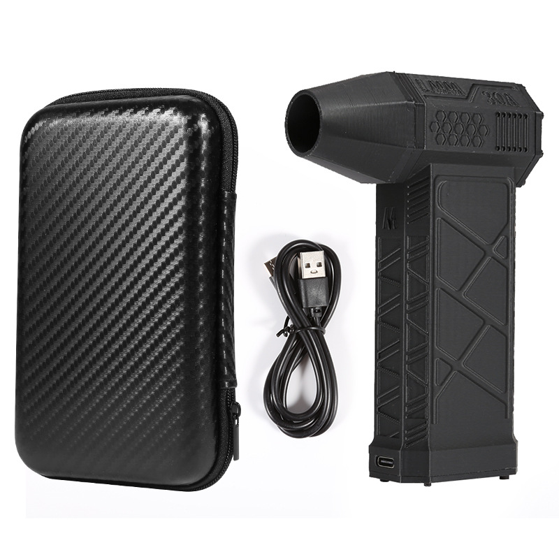 노출된 터보 팬 8000ma 130k rpm 속도 조절 검정색