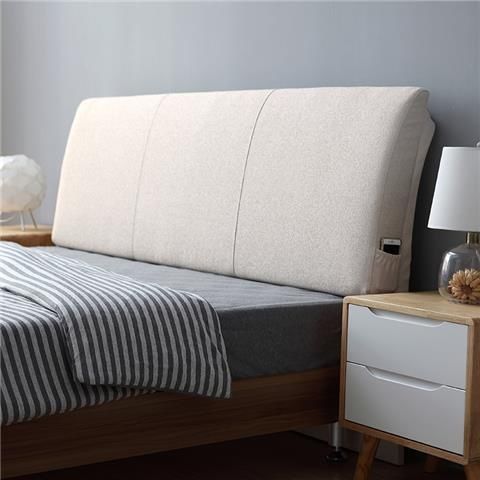 Bedside Cushion sponge Anti collision Northern Europe ins Tatami Fabric art Double backrest autohesion Washable Pillow