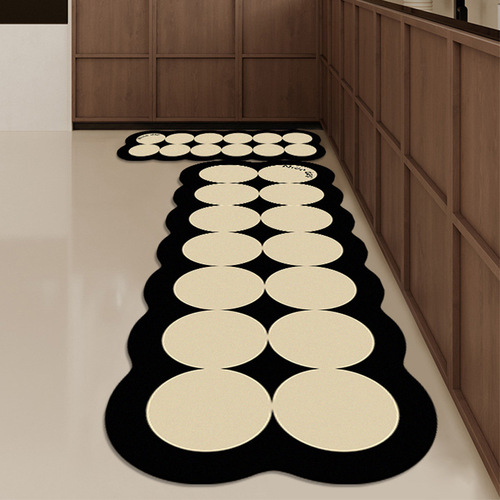 Light luxury kitchen floor mats, long water-absorbing and oil-absorbing floor mats, non-slip floor mats, household stain-resistant mats, entry door mats and carpets