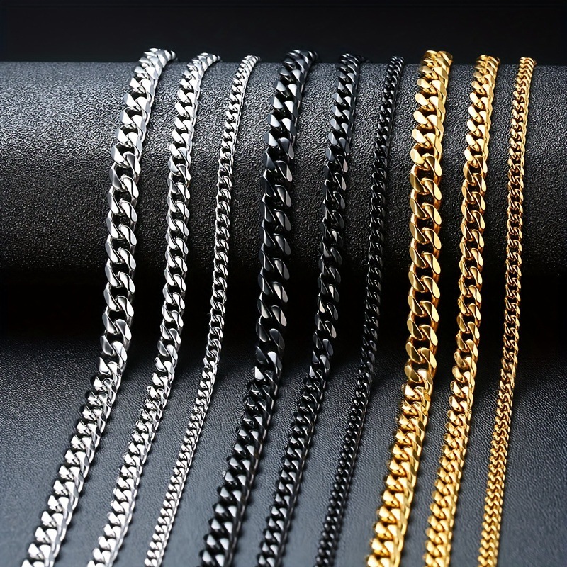 Universal trend necklace stainless steel for men and women hip-hop…
