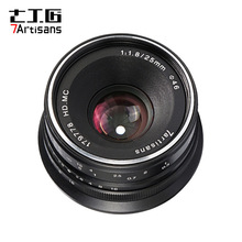 七工匠微单镜头25mm f1.8 25-1.8适用索尼A600 A6300微单相机镜头