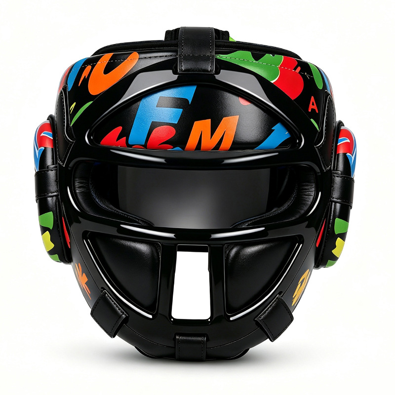 Casco de Protección Facial para Boxeo y Sanda de PU para Entrenamiento image 14