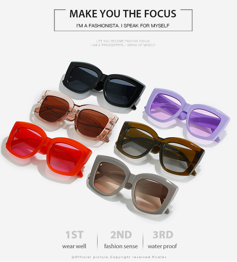 Trendy Women's Square Frame Sunglasses For Personalized Style_voghion.com