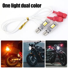 Ħ�г�����T10ʾ����˫ɫת���T15 2835 16smd W5W β�����г���