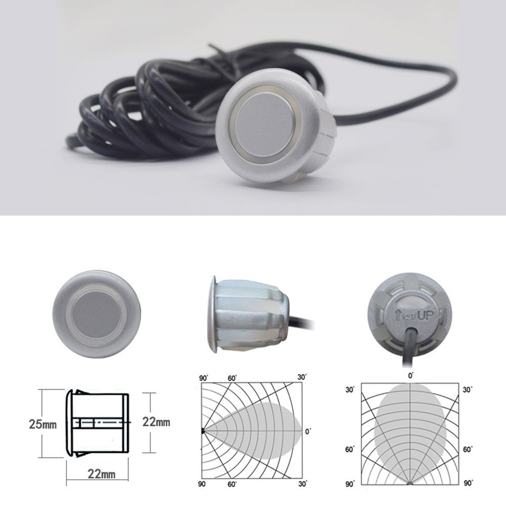 Factory Direct Sales of Car 4-Sensor Reversing Radar with Optional Chinese and English Languages, Can Be Equipped with Integrated Reversing Camera and Parking Assistance