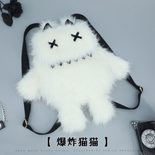 动漫仿真猫咪背包饰品Y2K痛包小双肩包辣妹单肩包可爱卡通斜挎包