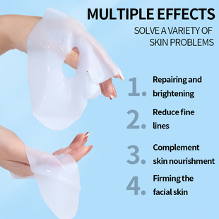 Cross-border South Korea Blue Transparent Mask Collagen Anti-wrinkle Compact Landing and Shrinking Hair Separate Mask
