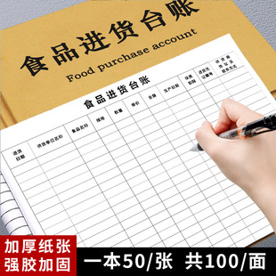 General Version of Food Purchase Ledger, Catering Food Acceptance Ledger, Production and Operation Ledger, Kindergarten Canteen Ledger